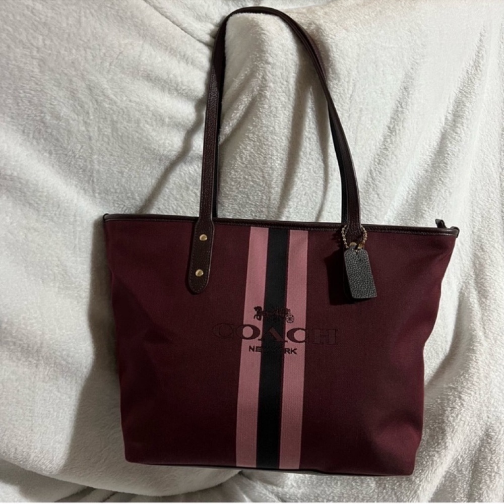 Coach Horse & Carriage Jacquard City Tote